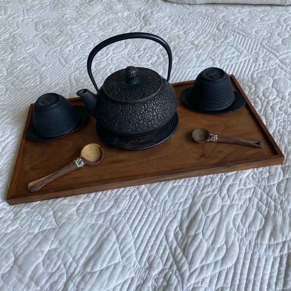 Japanese Cast Iron "Cherry Blossom" Teapot